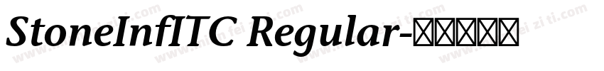 StoneInfITC Regular字体转换